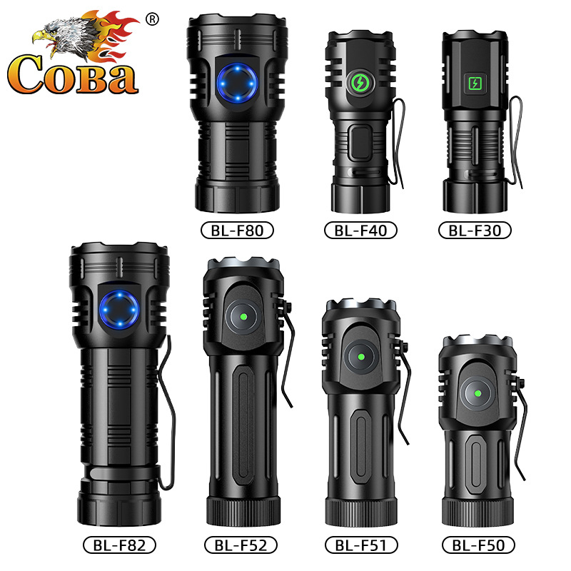 跨境爆款迷你LED强光多眼手电筒通用便捷式小型多功能充电手电