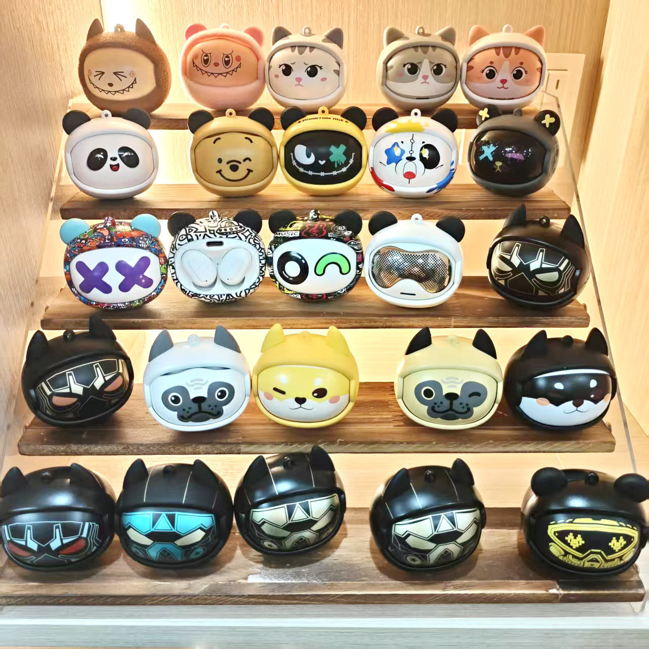 Wholesale of 2025 new rotating face-changing in-ear Bluetooth headphones with ultra-long battery life, noise-cancelling, and a Chinese trend style for gaming details Picture