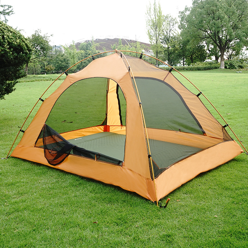 Outdoor camping breathable mesh sun protection and ventilation tent, portable camping insect-proof and rain-proof double canopy tent for fishing
