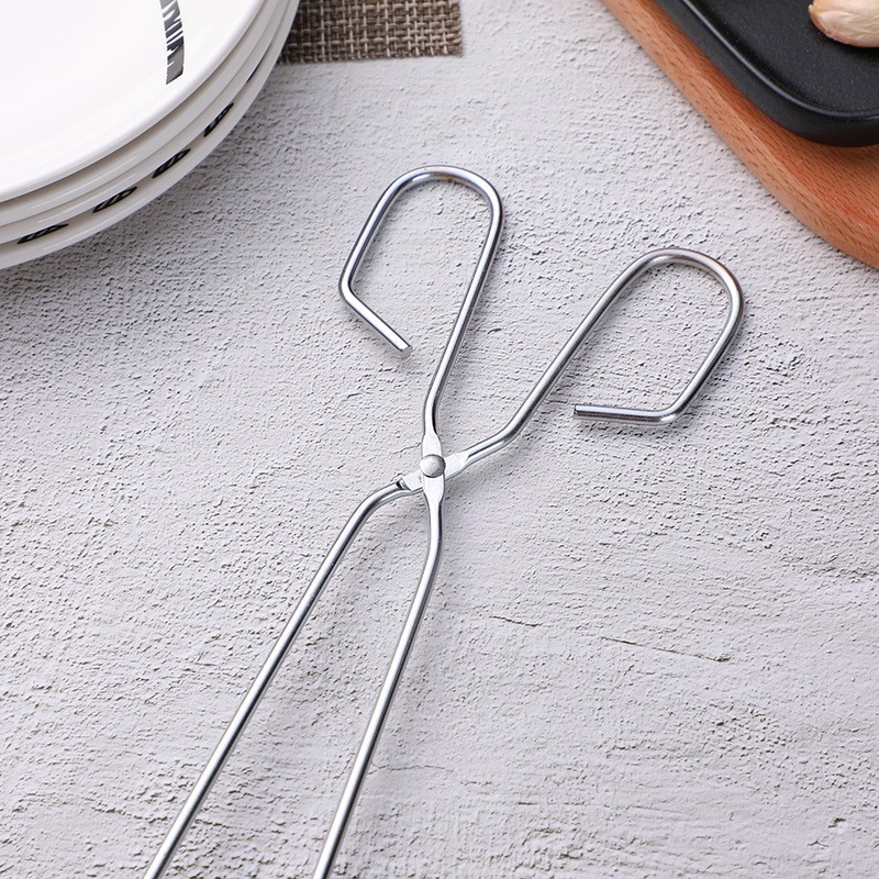 Charcoal tongs, carbon tongs, food tongs, barbecue charcoal tongs, food frying tongs, barbecue grill accessories, barbecue tongs, iron details Picture