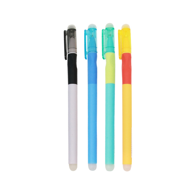 Yalong transparent PVC box-packed colored pen barrel, high-quality standard office/school gel pen, erasable pen Item Picture