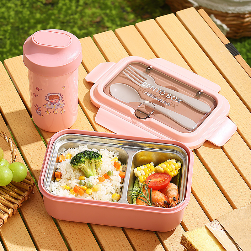 304 stainless steel pp lunch box with compartments for light food convenience boxes Application Scenario