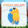 Rongka Pet Cross-border Forest Gathering Series: Colorful parrot-shaped pet Sniffing Pads, Fun and educational Hidden food pads Specification image