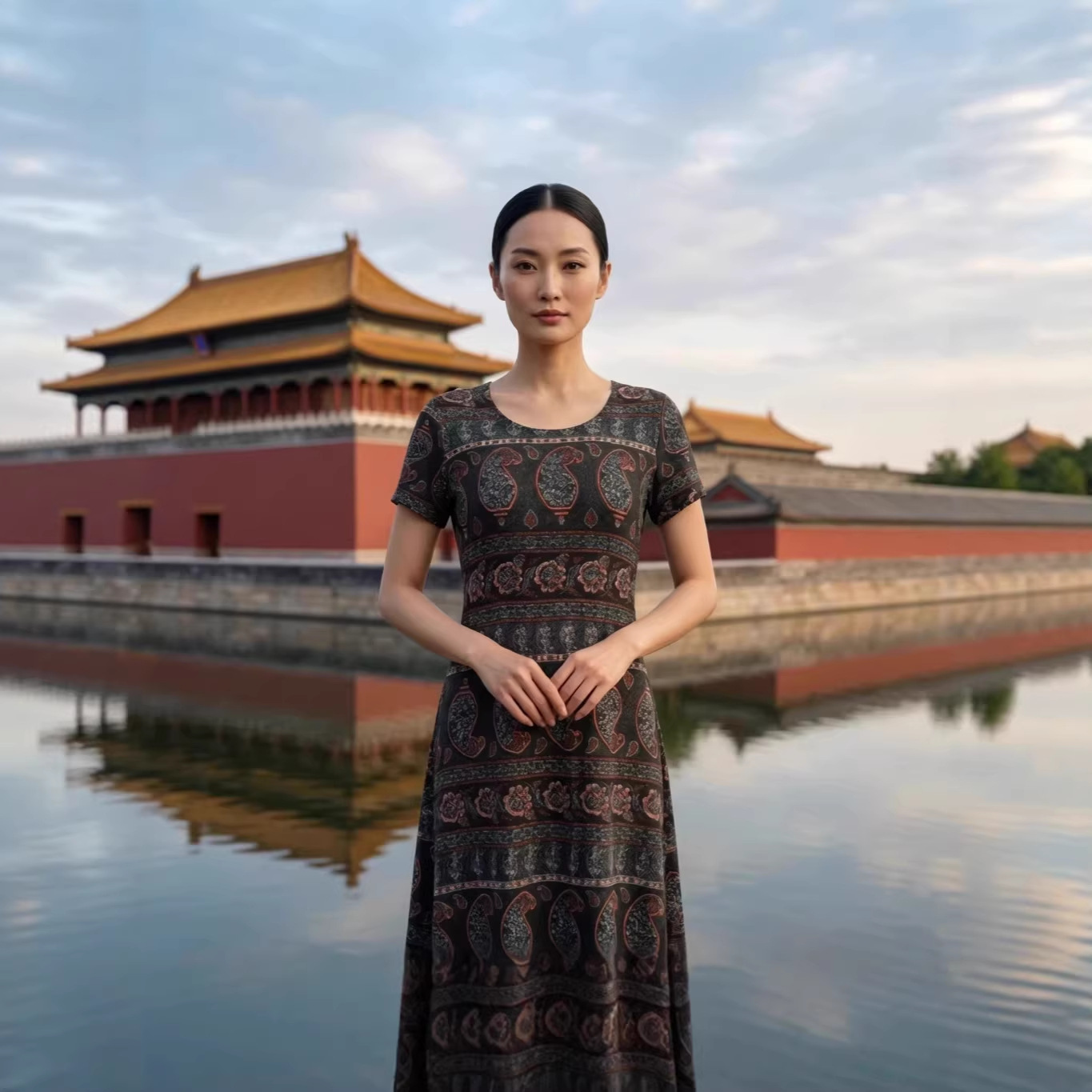 汉服/汉服女长袖中国风/汉服打底/压襟坠/尾货产品图