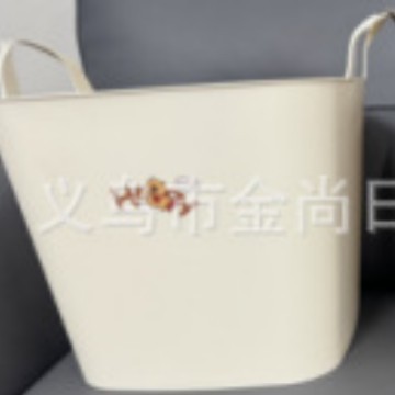 Cute cartoon children's toy storage bucket, storage basket, laundry basket, light luxury home dirty clothes storage basket, dirty clothes basket details Picture