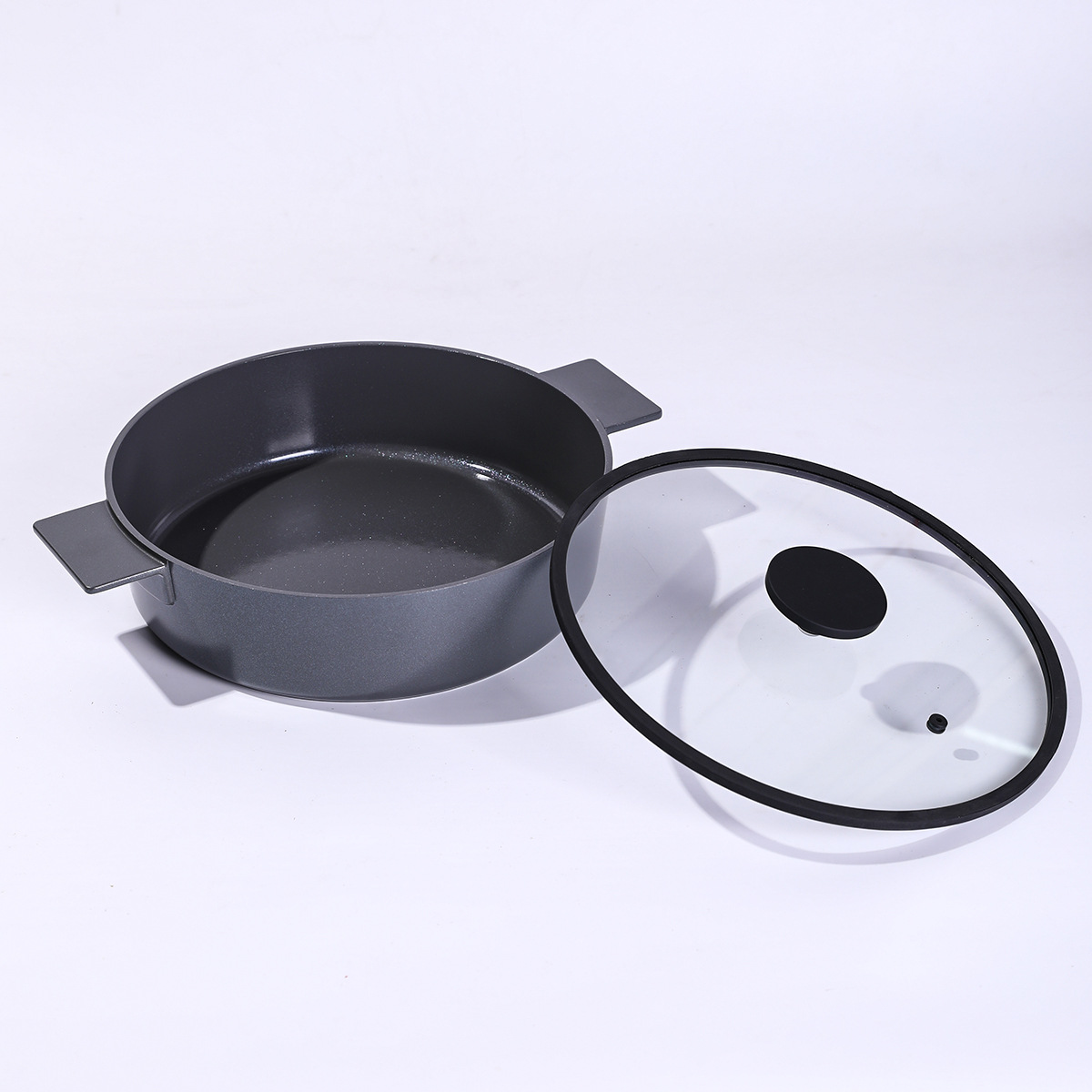 Crossover home acero inoxidable cacerola serie minimalista ligero de lujo antiadherente wok multifunción deep pot set wholesale Application Scenario