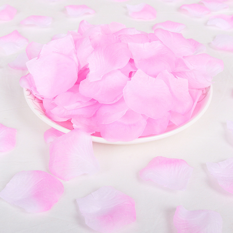 婚庆用品一斤一装无纺布仿真花瓣婚礼婚房布置装饰浪漫高仿真花卉细节图