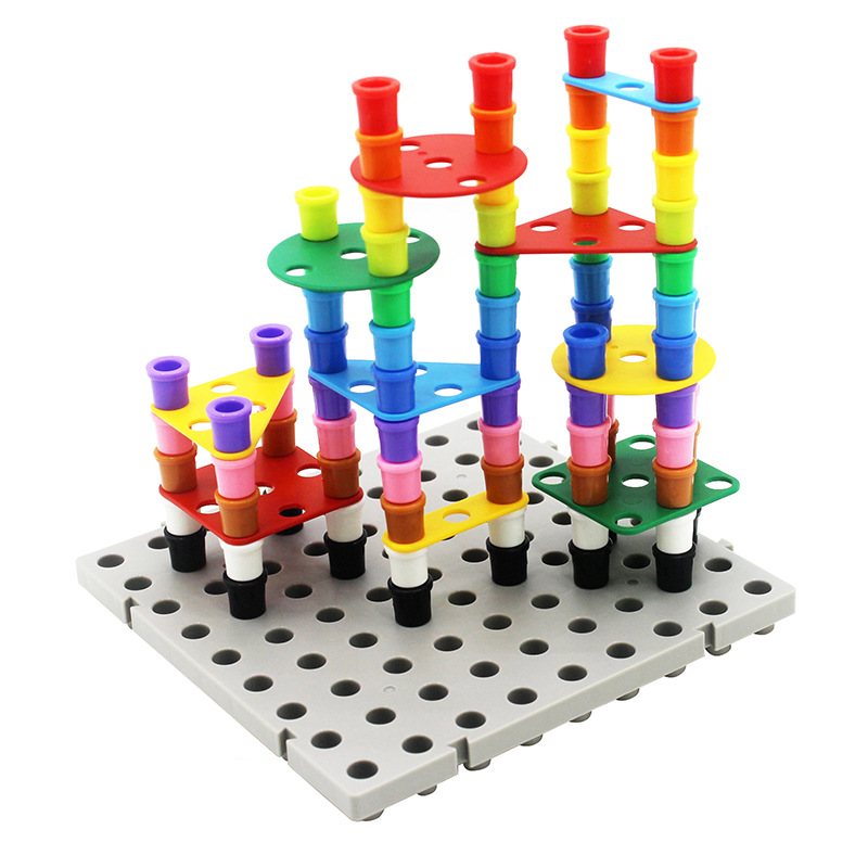跨境专供宝宝早教益智玩具配件DIY欧美外贸儿童启蒙忙碌板洞洞板详情图3