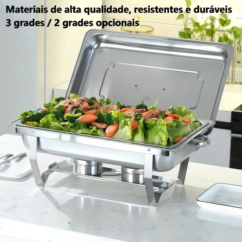 Buffet stove, insulated platform, commercial electric heating, stainless steel, restaurant and hotel breakfast stove, electric hot pot, commercial dining stove