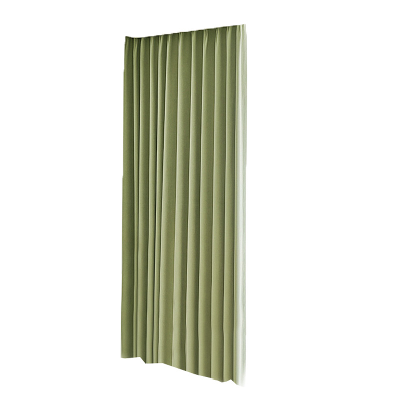 3.2米加高成品布拉格窗帘全遮光卧室客厅隔音隔热黑贝尼一件代发白底实物图