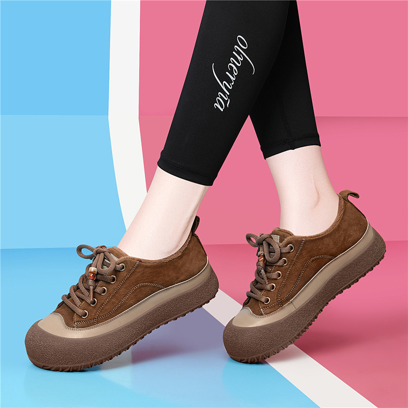 女式休闲单鞋实物图