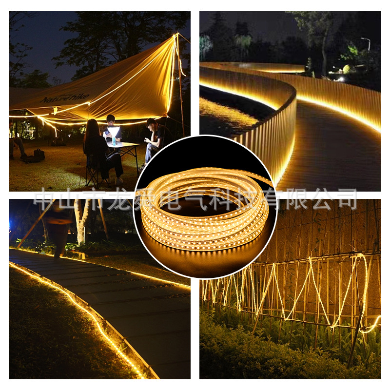 Solar light strips, outdoor waterproof low-voltage light strips, garden atmosphere led light strips, outdoor hot-selling set light strips Specification image