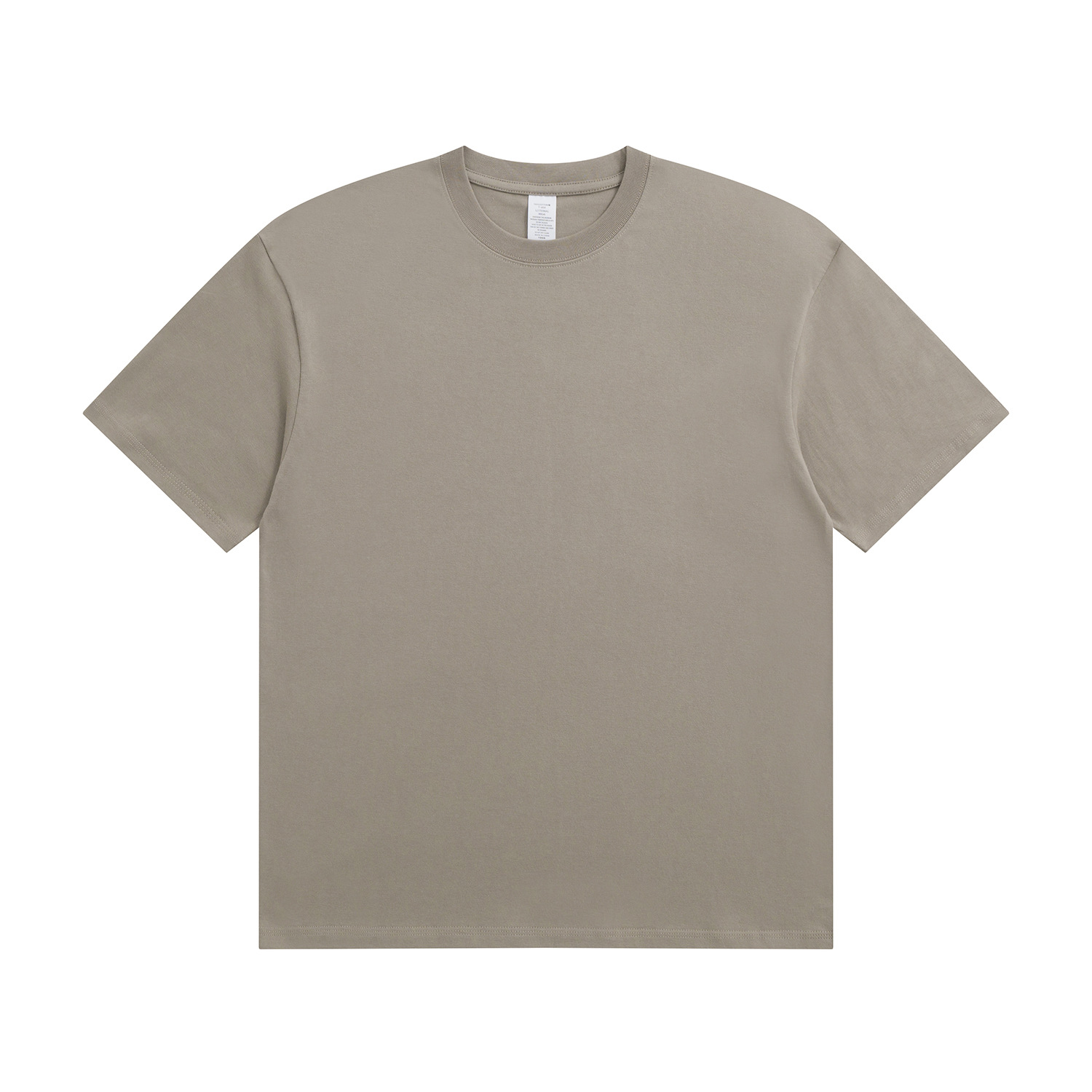 250g pure cotton T-shirt, a summer men's and women's heavyweight combed cotton short-sleeved urban casual base layer, 32-count cotton white T-shirt Item Picture