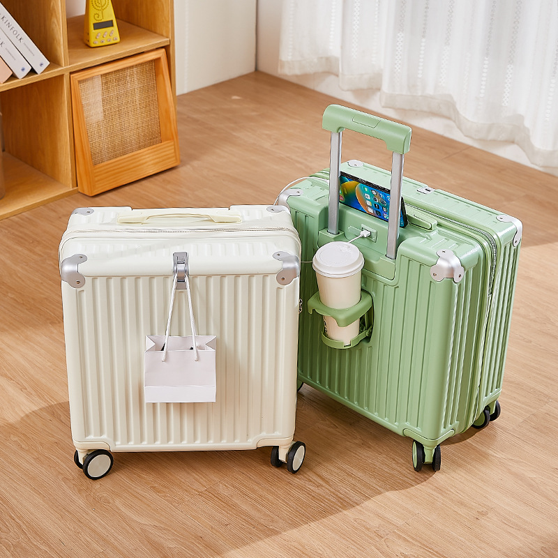 18-inch small suitcase, multi-functional carry-on suitcase, male and female student trolley case, 20-inch lightweight travel suitcase, password case Specification image