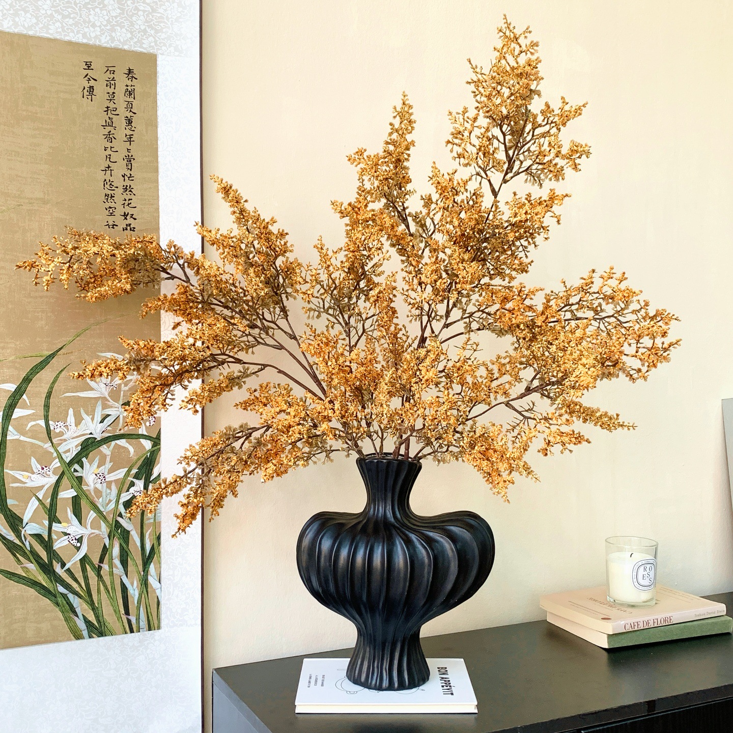 仿真花DIY发饰配件/仿真花/5朵塑膠花/假花/假花批发产品图