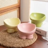 Pet colored ceramic bowls, pet feeding bowls, pet supplies, pet automatic water dispensers, dog bowls, pet feeders, pet tableware, pet feeding supplies, durable and easy to clean Specification image