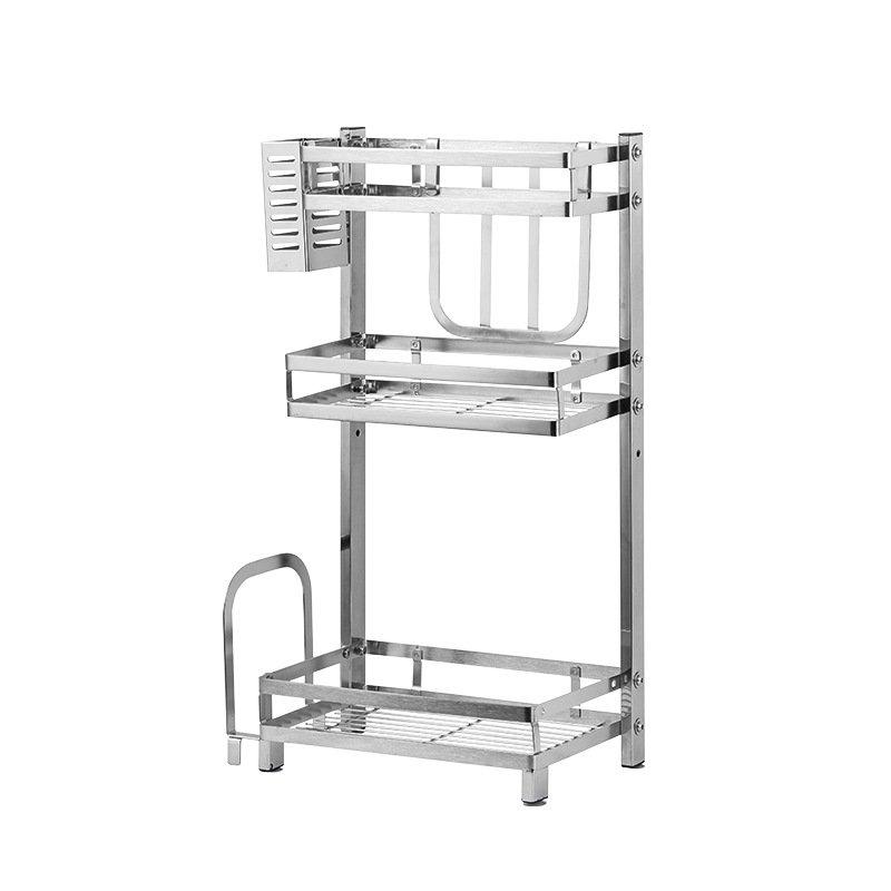 家用调料架 不锈钢调料架 三层调料架 厨房置物架 厨房用品调料架详情图5