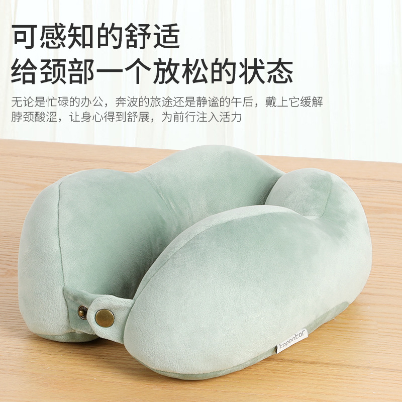 Thickened and enlarged PP cotton U-shaped pillow, upgraded hump travel pillow, composite sponge with softness, wholesale in stock U-shaped pillow Application Scenario