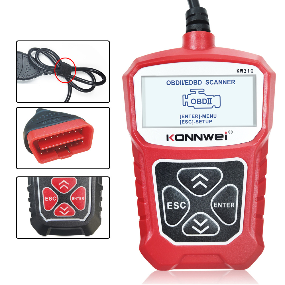 KONNWEI KW310 obd automotive fault detector Automotive diagnostic tool code reading Card elm327 obd2 Item Picture