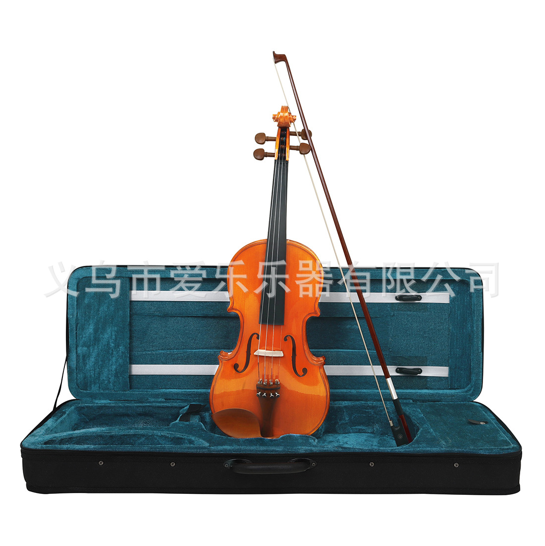 4/4 violin with maple top, natural tiger grain, jujube wood accessories, handcrafted violin for adult performance details Picture