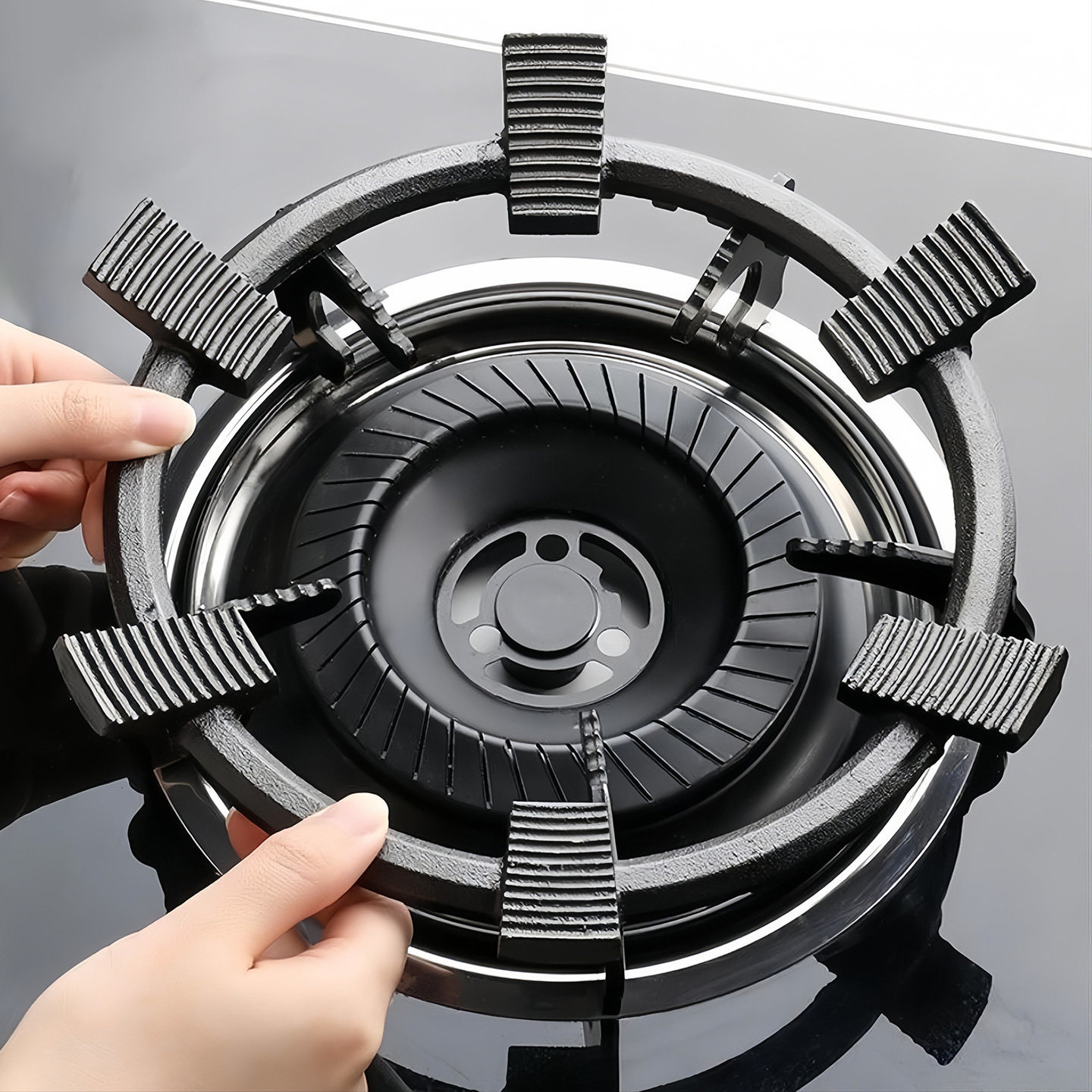Gas stove stand, anti-slip bracket, natural gas stove, small pot stand, four or five claws universal, wok stand, pot rack details Picture