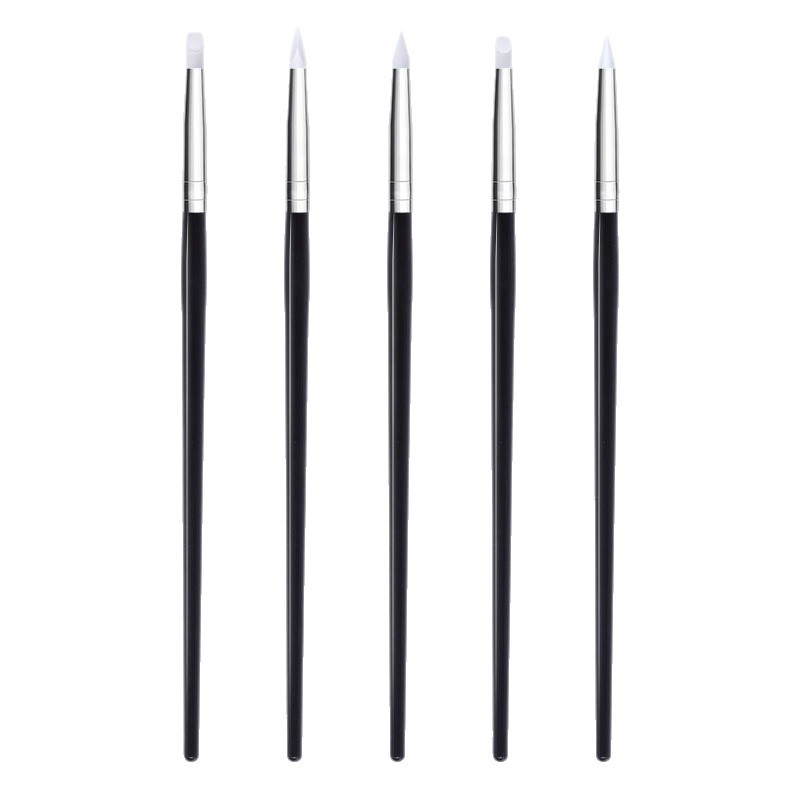 Cross-border exclusive dental ceramic pens, silicone pens, black dental resin brush pens, dental silicone teeth shaping tools Item Picture