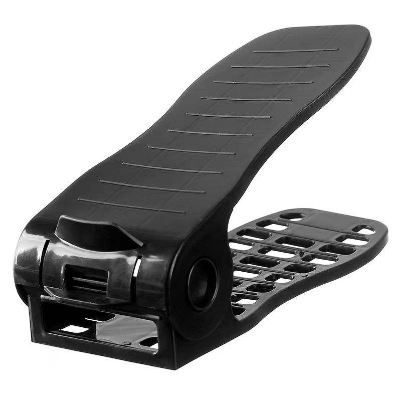 The shoe storage rack is hollowed-out, widened and anti-slip, with double-layer upper and lower shoe brackets. It's a space-saving wonder for shoe cabinets and is suitable for changing seasons Item Picture