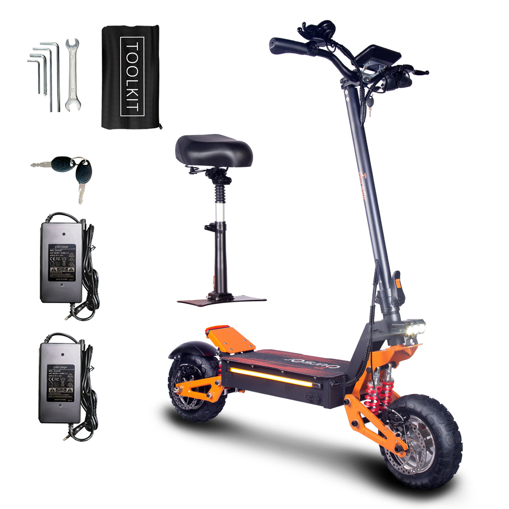 11-inch off-road electric scooter 48V1200W single drive, one-piece consignment from overseas warehouses in Europe, the United States and the United Kingdom