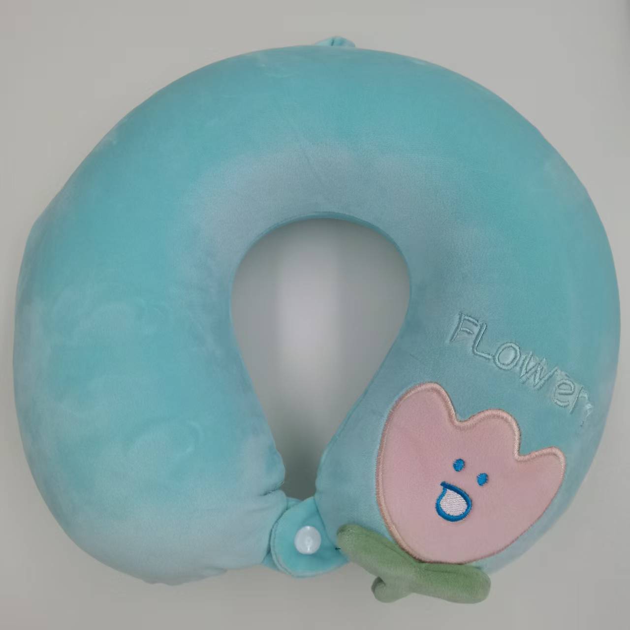 Factory direct sales of plush cartoon neck pillows, memory foam detachable and washable travel pillows