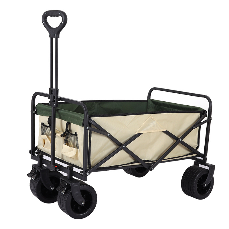 Outdoor foldable campsite vehicle, camping vehicle, trolley, picnic vehicle, portable outing and camping trolley, trailer Item Picture