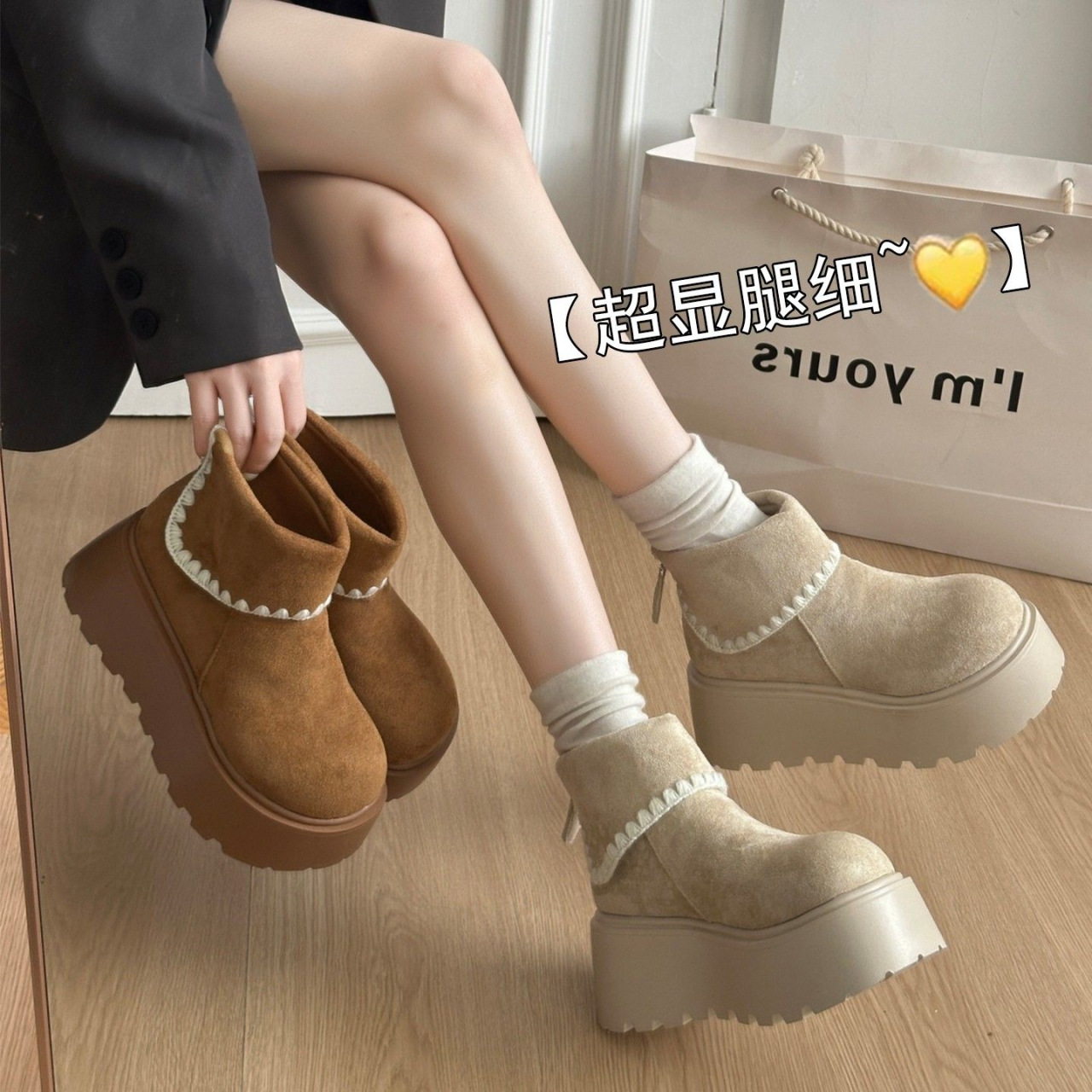 马丁靴/靴子/靴子女/英国马丁靴/女靴鞋女士长款时尚产品图