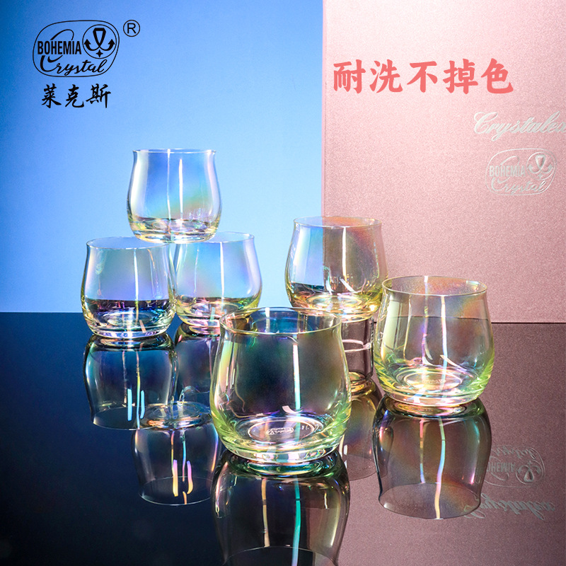 Birthday gifts: Imported rainbow water cups, high appearance level crystal cups, household water cups, cute girls' cups, gift box sets details Picture