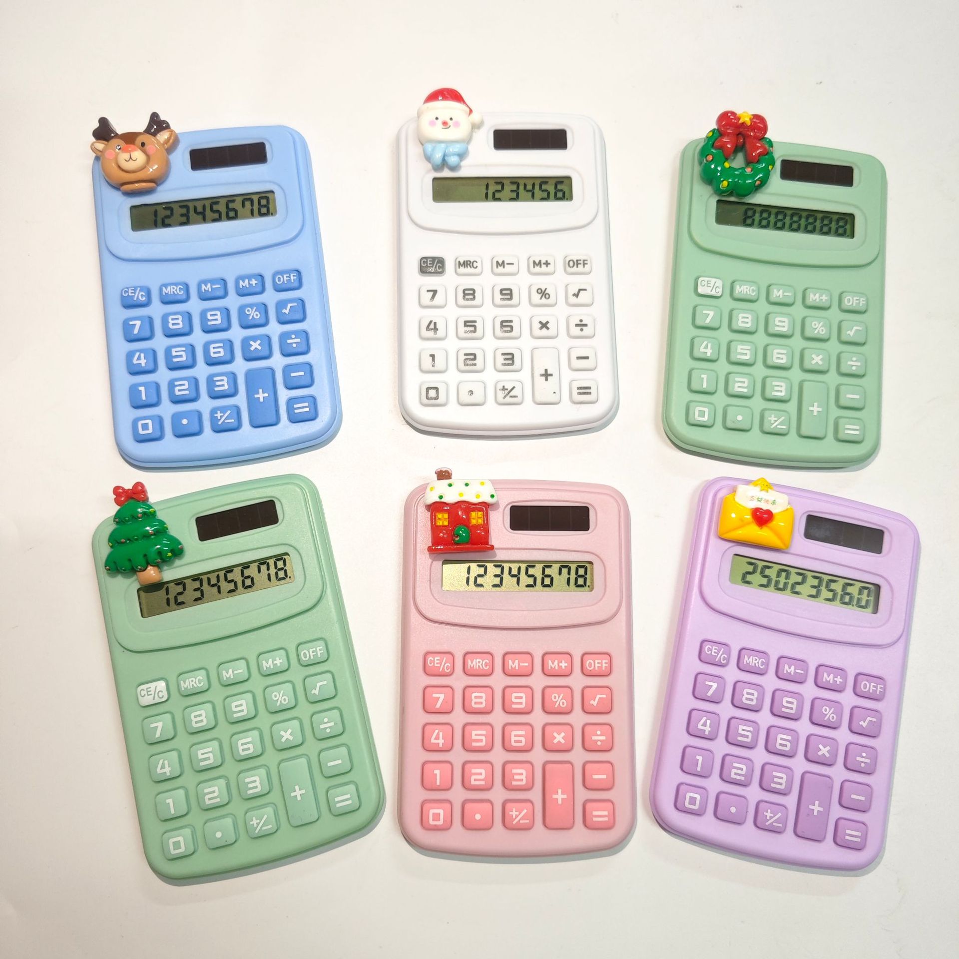 Creative cartoon, high appearance level, computer student-specific calculator, precise 8-digit portable Christmas gift batch