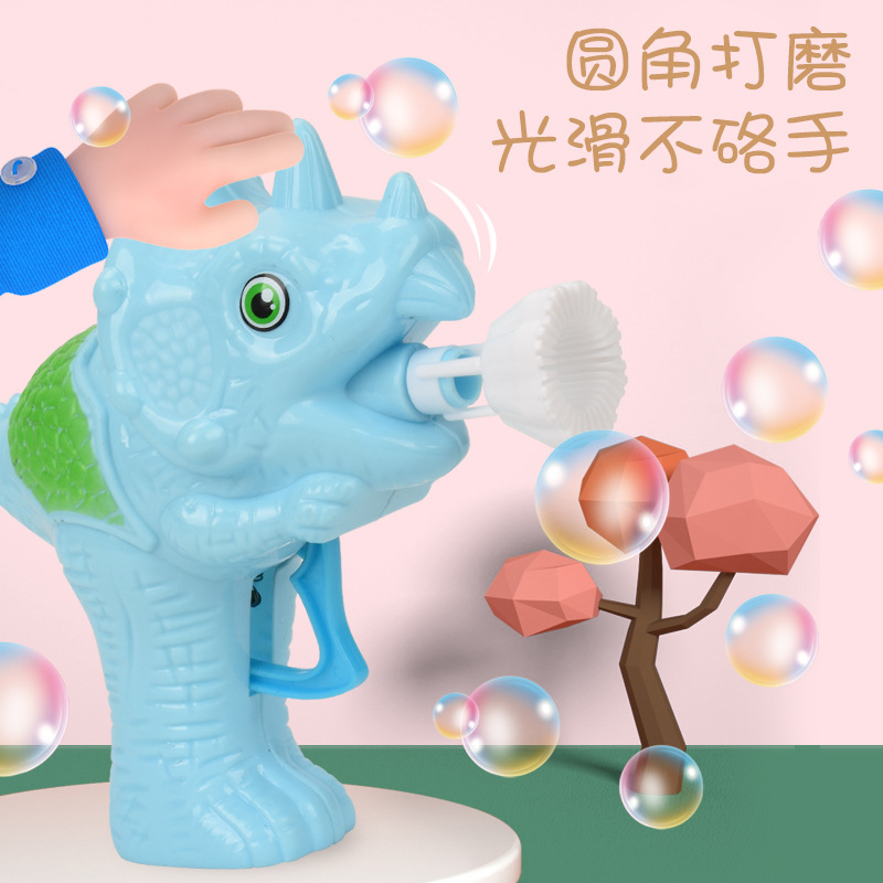 The new fifth-generation cartoon bubble machine, a best-selling toy wholesale for street vending, Children's Day gifts, and a popular manual bubble gun Application Scenario