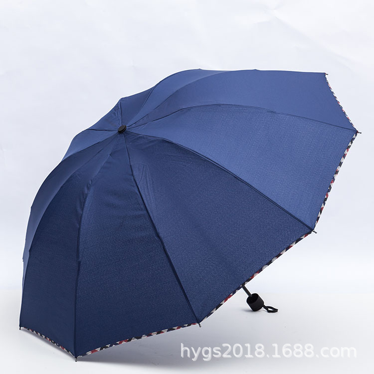 The 30% off edge gift advertising umbrella is thickened and enlarged with 10 strands of impact-resistant fabric. It can be used as a LOGO sun protection umbrella details Picture