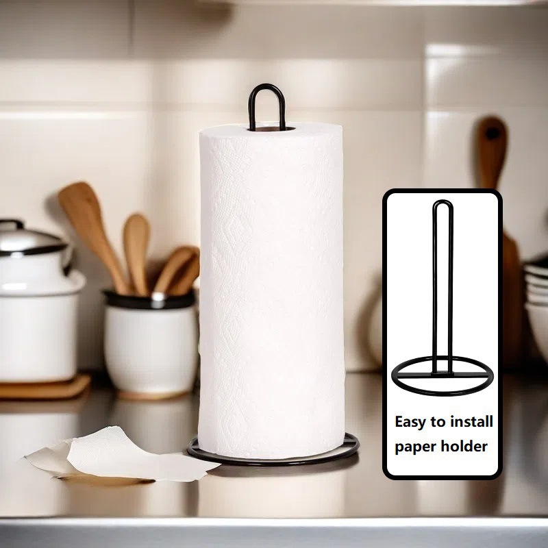 Cross-border TeMu- AliExpress - Bestseller [With Packaging and label] Multi-functional Tissue Holder - Stainless Steel style
