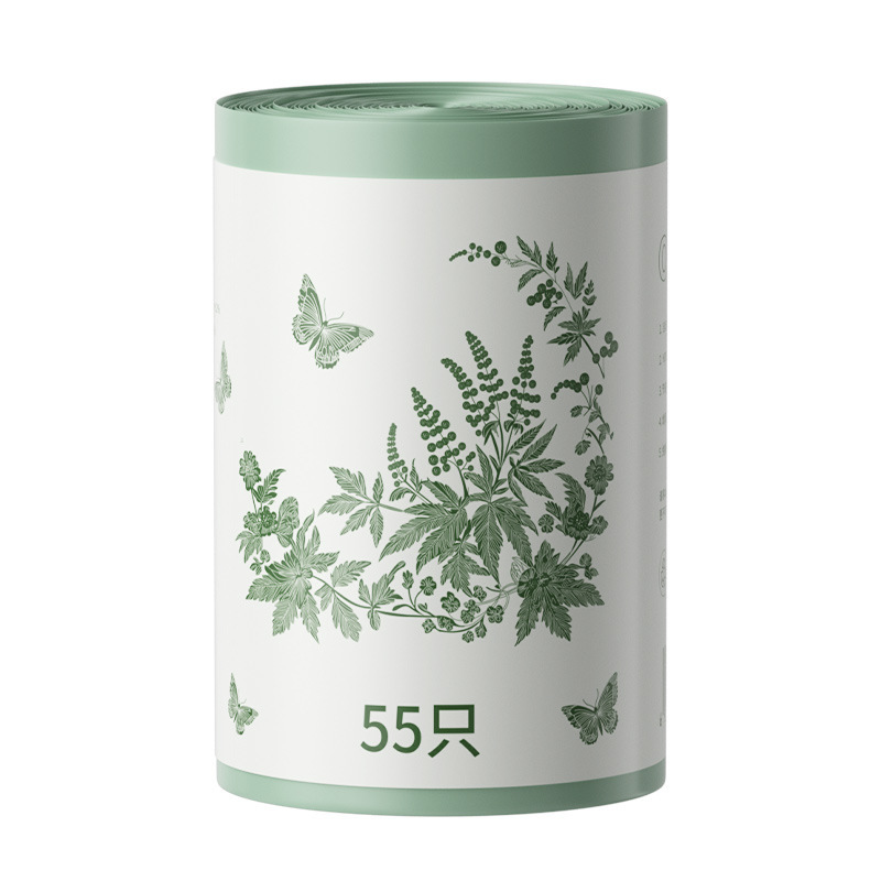 Oukais Mugwort tear-free thickened garbage bag, household vest style, large hand-held, enlarged plastic bag, free shipping Item Picture