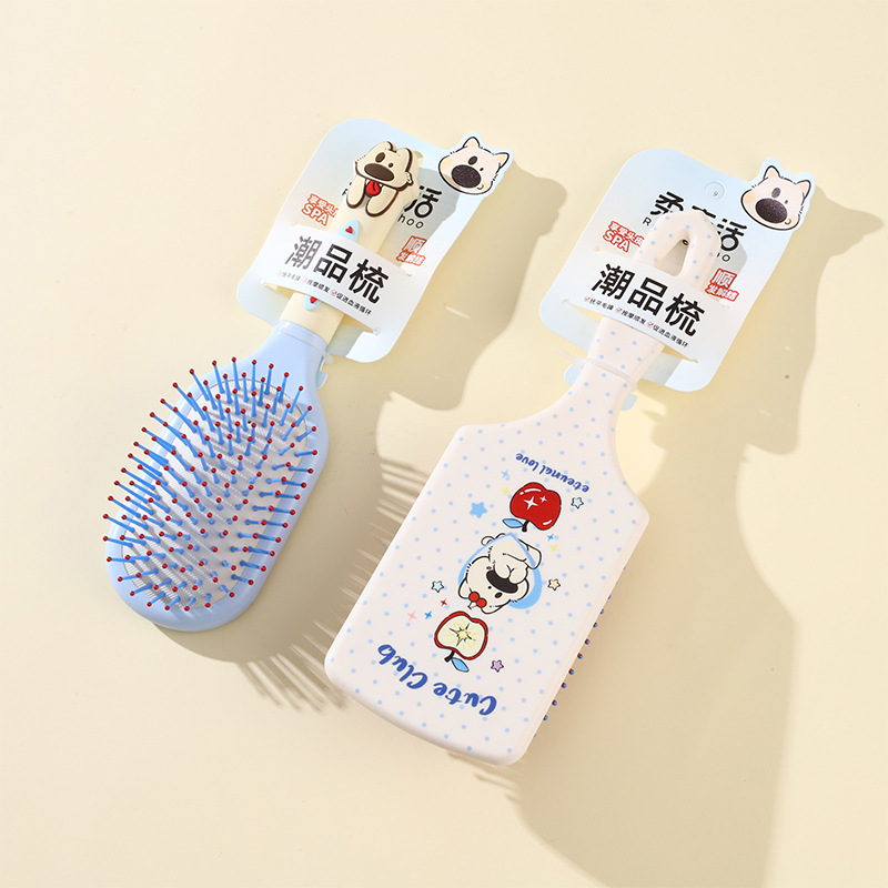 New Big Nose Dog series air cushion massage comb, hair voluminous air bag comb, scalp massage portable home comb for women Application Scenario