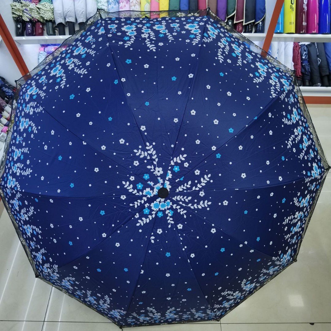 10 Bone lace lace umbrella for girls, high appearance level, black rubber sunshade, all-weather and all-weather sunshade umbrella, thickened and enlarged Application Scenario