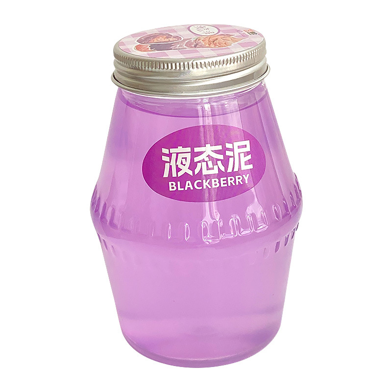 网红直播水晶泥解压起泡胶不粘手抱抱奶液态泥网红瓜尔胶摆摊玩具白底实物图