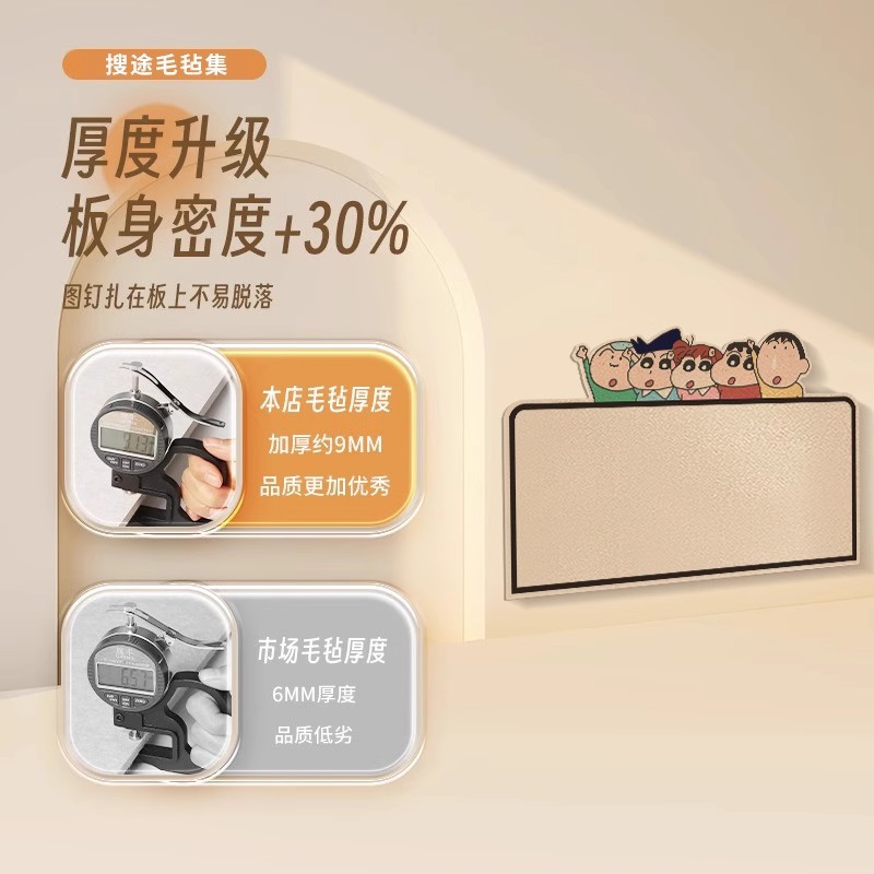 毛毡板墙贴照片墙展示墙背景板拍立得照片组合相框墙面装饰创意可细节图