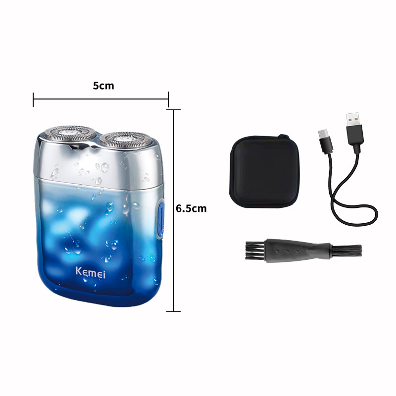 Kome electric razor mini KM-C30 cross border recargable rascador de cuerpo completo lavado giratorio cuchillos de afeitar para hombres Application Scenario