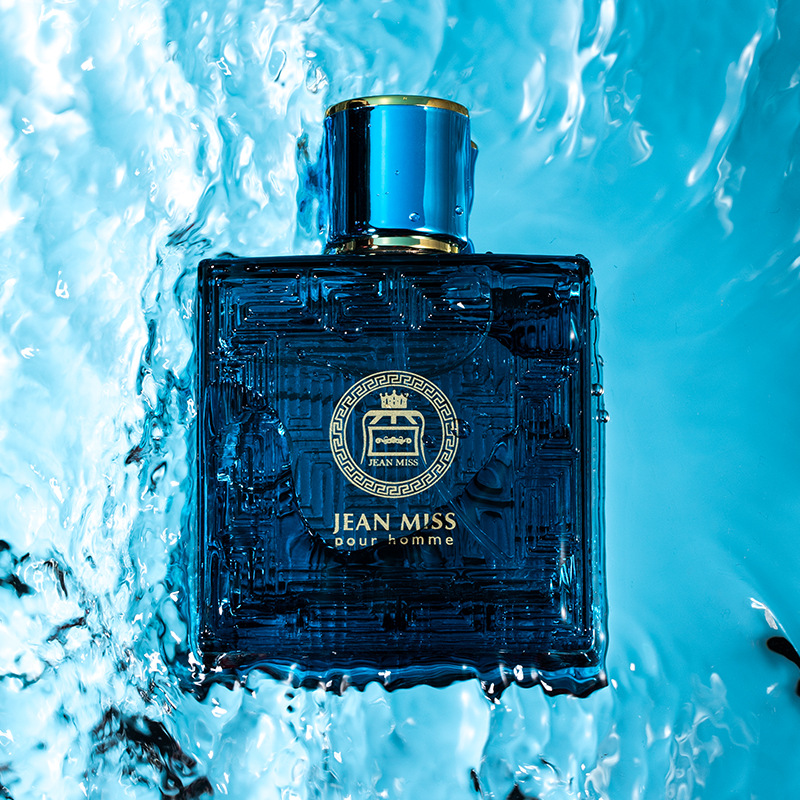 Wholesale of the popular cross-border supply of Yixiang Aishen men's perfume from a small city, featuring a long-lasting, light and fresh oceanic cologne details Picture
