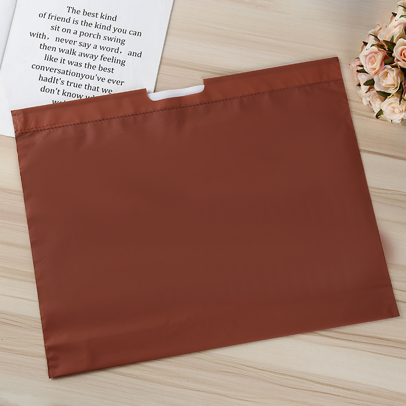 Plastic drawstrap EVA frosted packaging bags for clothing handbags, creative shopping cosmetic gift bags are available upon request Specification image