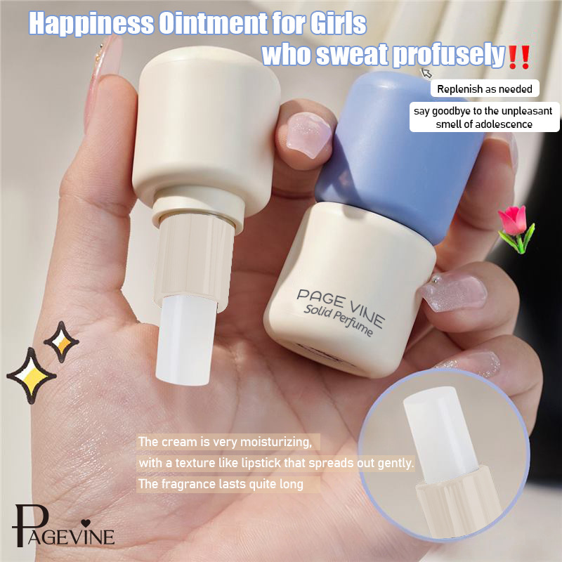 Cross-border PAGE VINE Light Solid Perfume, long-lasting fragrance, Fresh and natural, deodorizing portable perfume details Picture