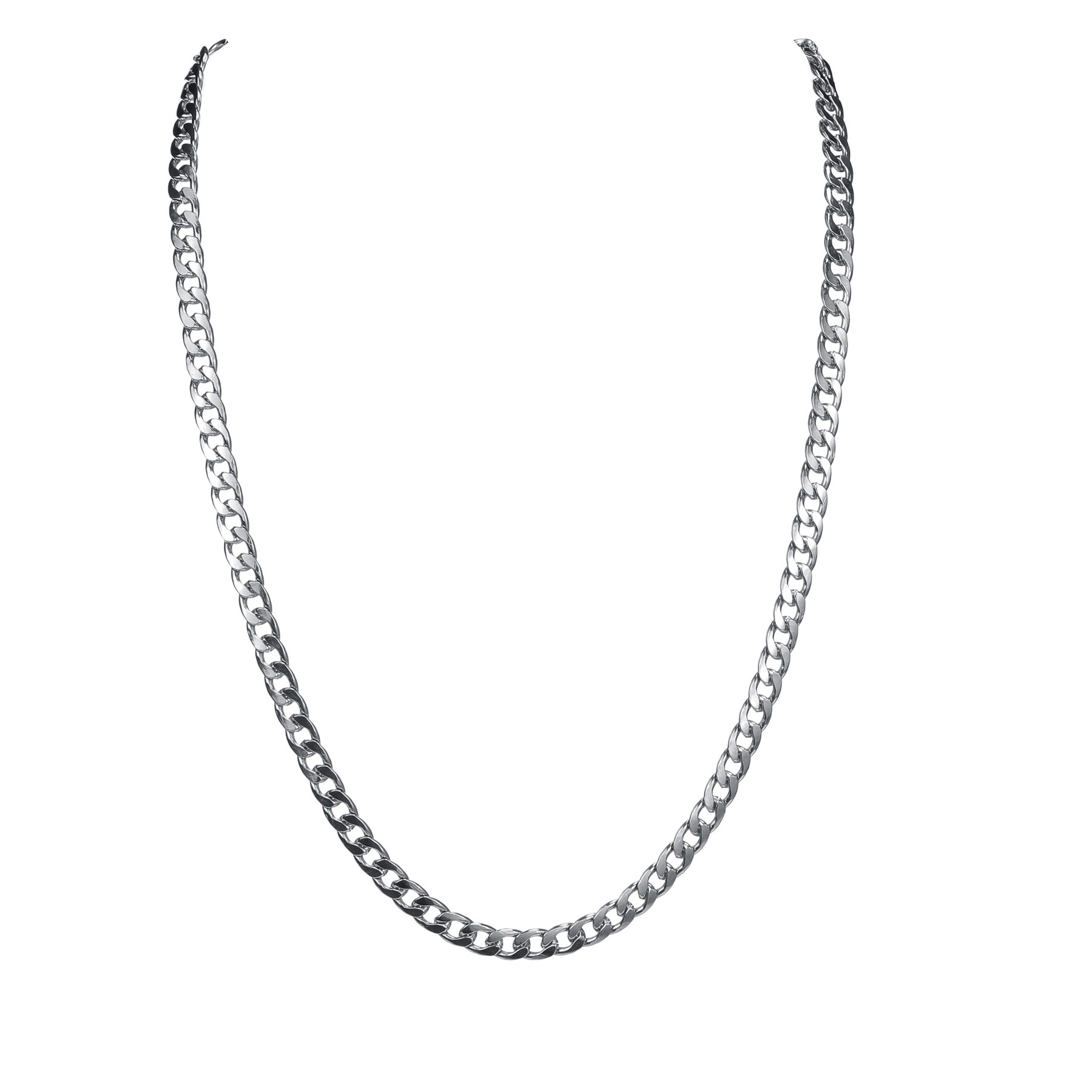 A new set of three-piece titanium steel necklaces with a neutral hip-hop style from Europe and America, a cross-border bestseller from Shein Specification image