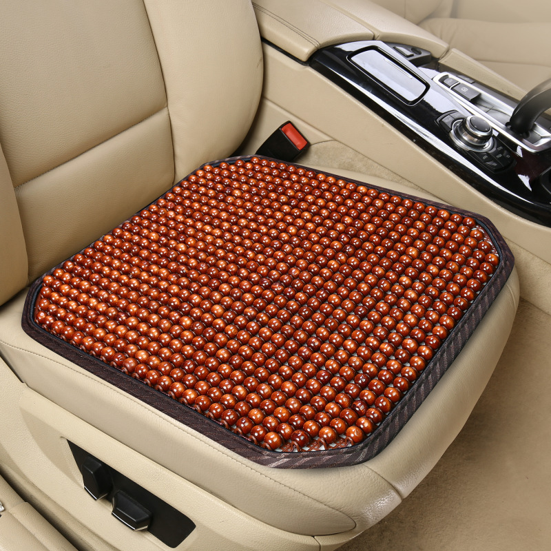 Factory direct supply of car seat cushions, summer backrest coolers, lumbar support cushions, ventilated and breathable wood beads, all-season compatible seat cushions Specification image