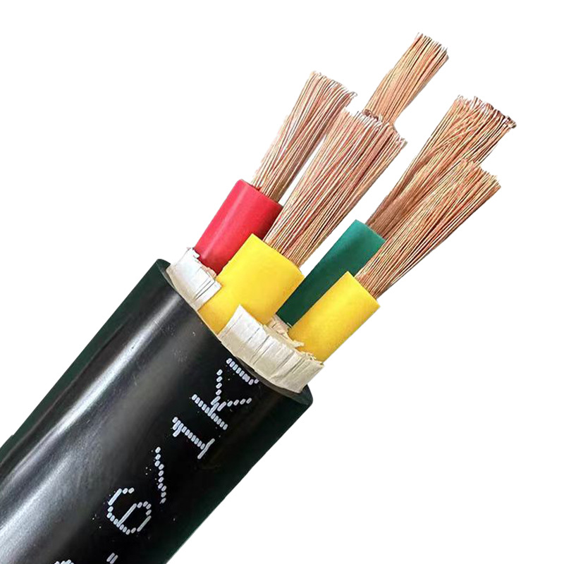 vvr cable 3+1/3+2/4+1 core 10 16 25 35 square national standard copper core flame-retardant wire and cable factory Item Picture
