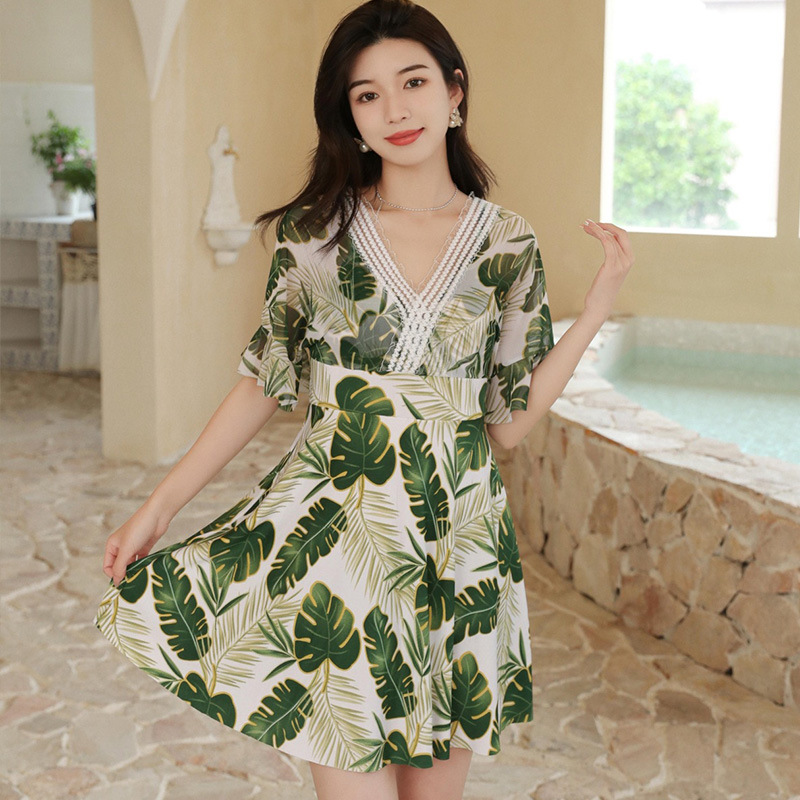 泳装/泳衣/女士连体泳衣/女童泳装/游泳衣女长袖穆斯林细节图