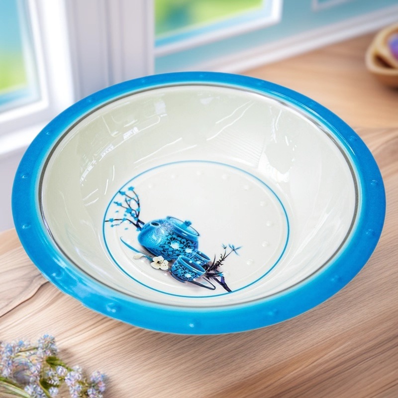 外贸复古怀旧款椭圆盘仿瓷盘子密胺盘浮雕纹餐盘家用大菜盘鱼盘